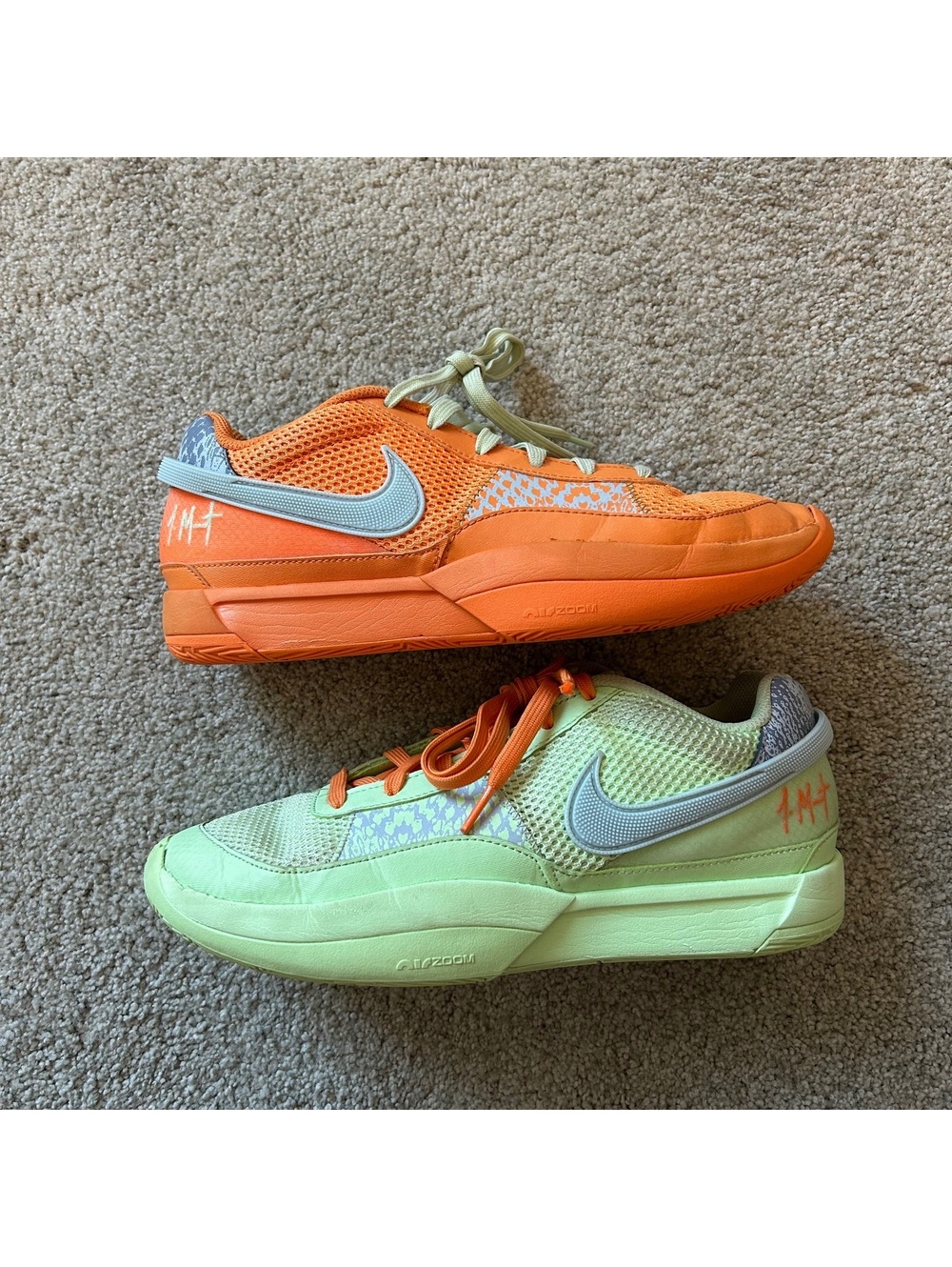 Nike Ja Morant 1 mismatched tennis shoes size 9.5